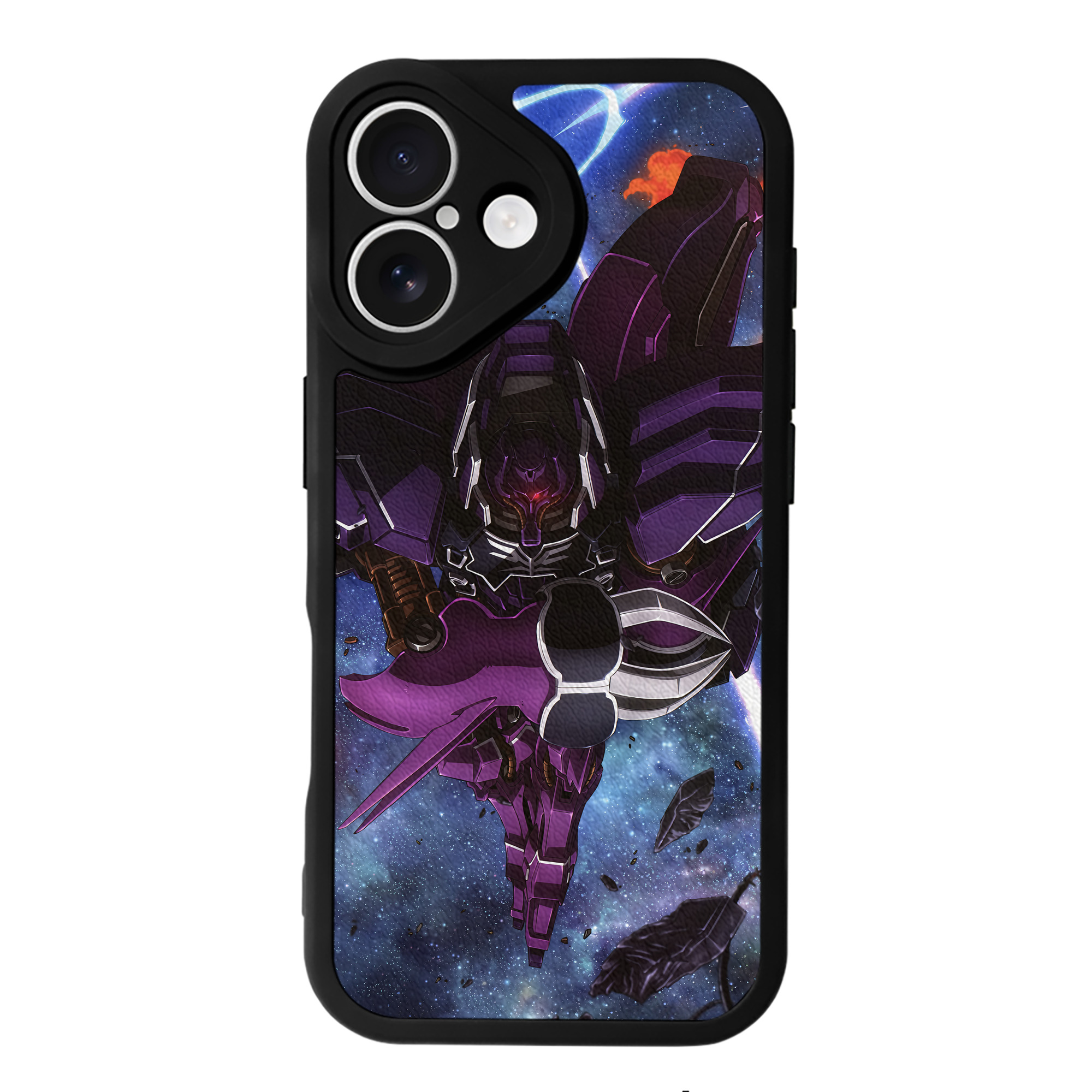 （画像用） 機動戦士ガンダム Mobile Suit Gundam 【iPhone 16シリーズ対応】シリコンスマホケース（レザー調） 材質：シリコン